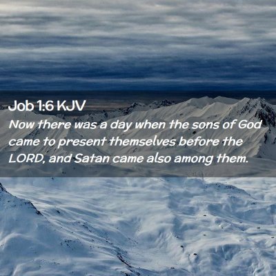 Job 1:6 KJV Free Bible Images