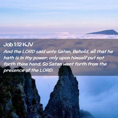 Job 1:12 KJV Free Bible Images