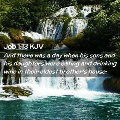 Job 1:13 KJV Free Bible Images