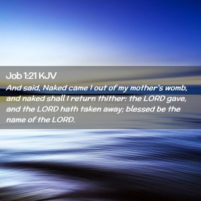 Job 1:21 KJV Free Bible Images