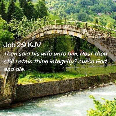 Job 2:9 KJV Free Bible Images