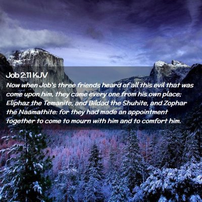 Job 2:11 KJV Free Bible Images