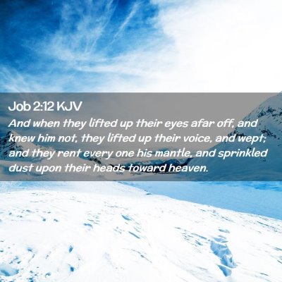 Job 2:12 KJV Free Bible Images