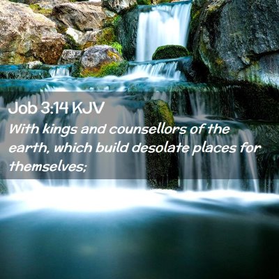 Job 3:14 KJV Free Bible Images