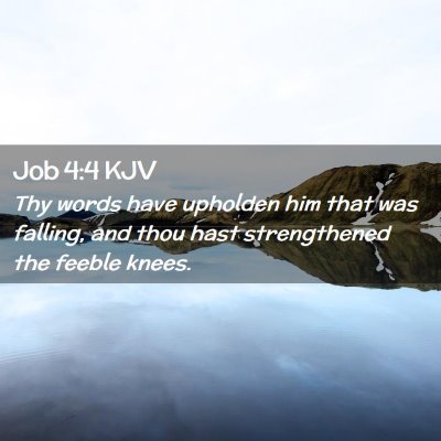 Job 4:4 KJV Free Bible Images