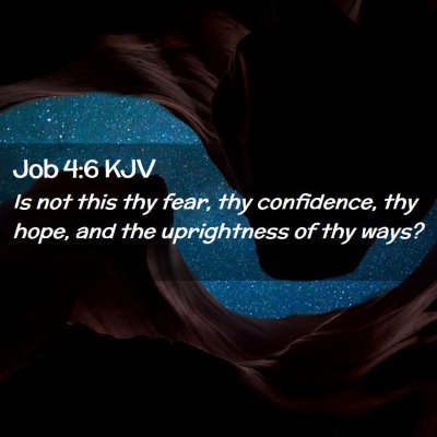 Job 4:6 KJV Free Bible Images