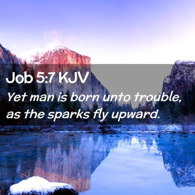 Job 5:7 KJV Free Bible Images