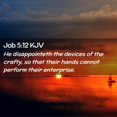 Job 5:12 KJV Free Bible Images