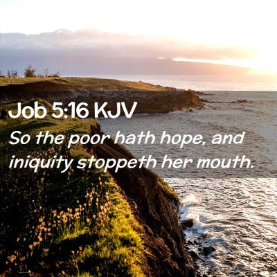 Job 5:16 KJV Free Bible Images