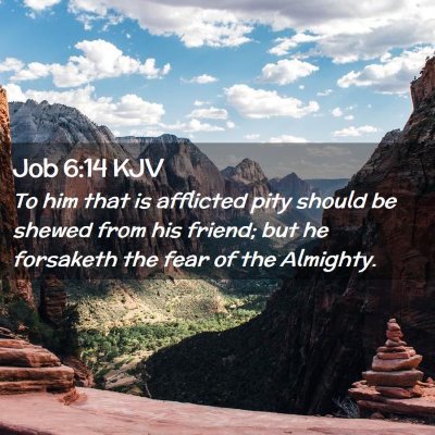 Job 6:14 KJV Free Bible Images