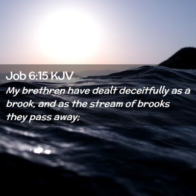 Job 6:15 KJV Free Bible Images