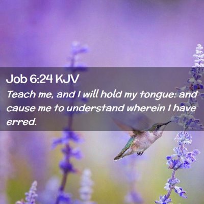 Job 6:24 KJV Free Bible Images