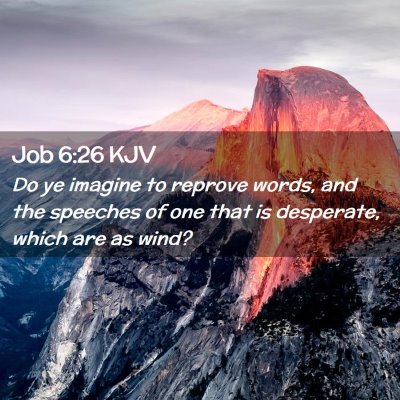 Job 6:26 KJV Free Bible Images