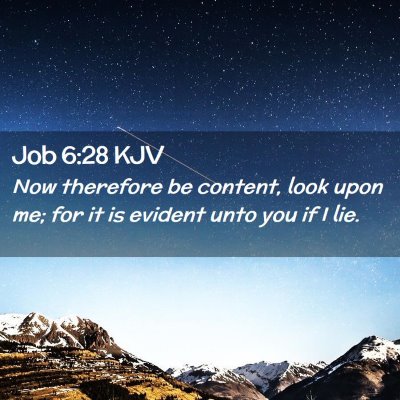 Job 6:28 KJV Free Bible Images