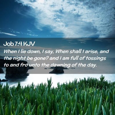 Job 7:4 KJV Free Bible Images