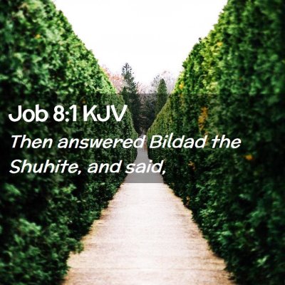 Job 8:1 KJV Free Bible Images