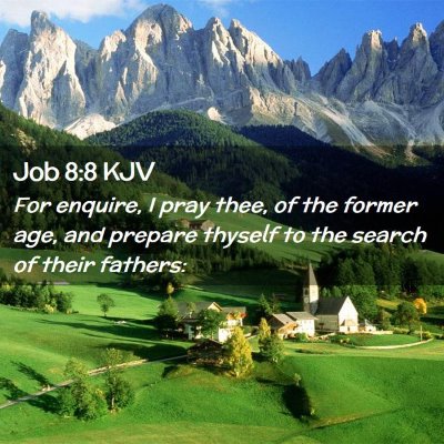 Job 8:8 KJV Free Bible Images