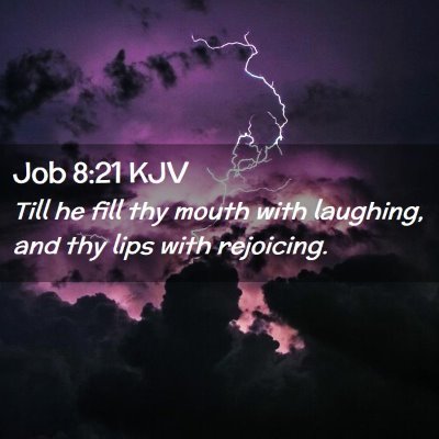 Job 8:21 KJV Free Bible Images