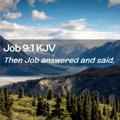 Job 9:1 KJV Free Bible Images