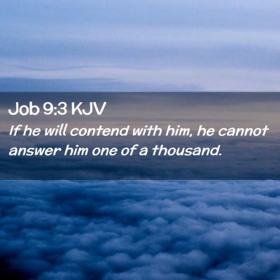 Job 9:3 KJV Free Bible Images