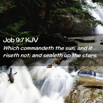 Job 9:7 KJV Free Bible Images