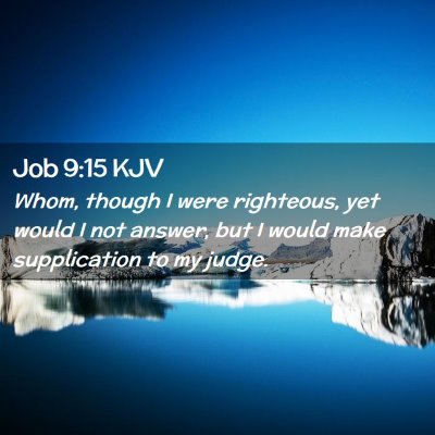 Job 9:15 KJV Free Bible Images