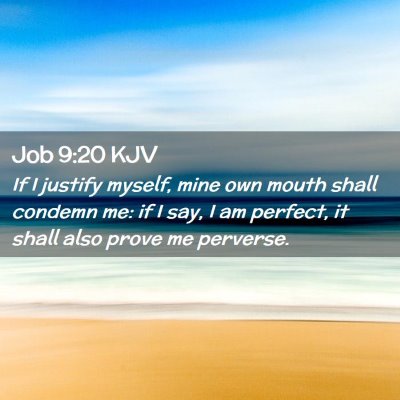 Job 9:20 KJV Free Bible Images