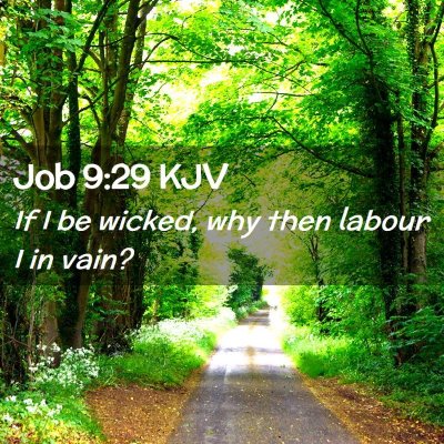 Job 9:29 KJV Free Bible Images