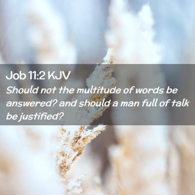 Job 11:2 KJV Free Bible Images