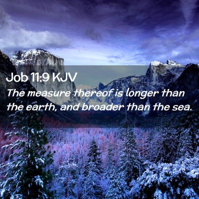 Job 11:9 KJV Free Bible Images