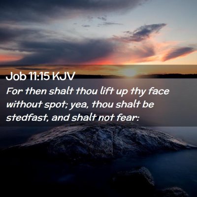 Job 11:15 KJV Free Bible Images