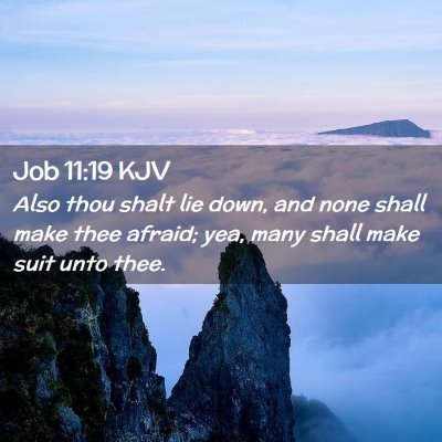 Job 11:19 KJV Free Bible Images