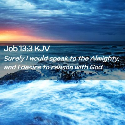 Job 13:3 KJV Free Bible Images