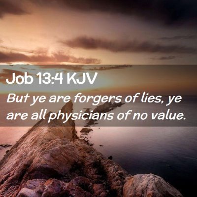 Job 13:4 KJV Free Bible Images