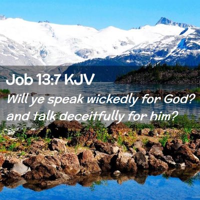 Job 13:7 KJV Free Bible Images