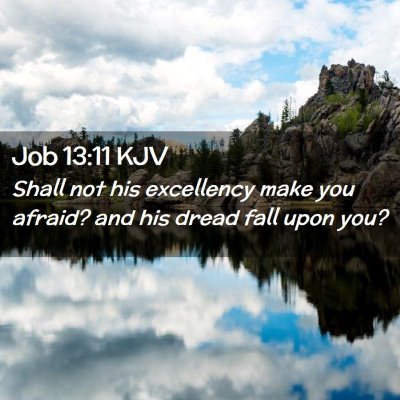 Job 13:11 KJV Free Bible Images