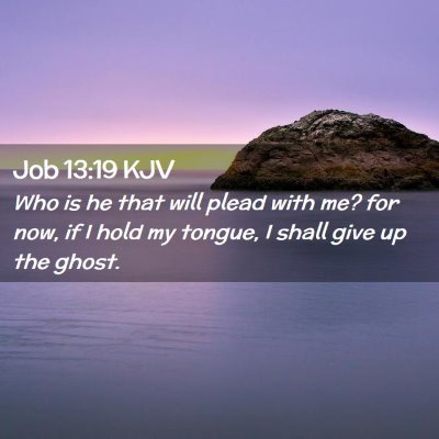 Job 13:19 KJV Free Bible Images