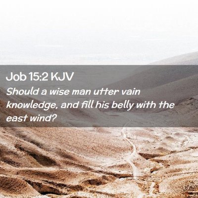 Job 15:2 KJV Free Bible Images