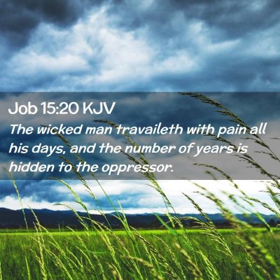 Job 15:20 KJV Free Bible Images