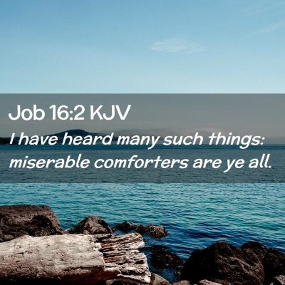 Job 16:2 KJV Free Bible Images