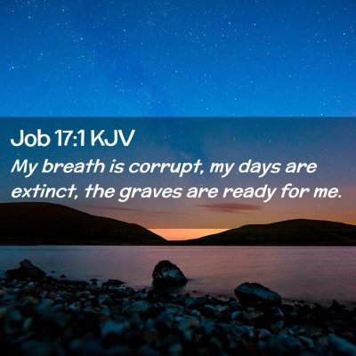 Job 17:1 KJV Free Bible Images