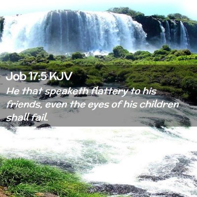 Job 17:5 KJV Free Bible Images