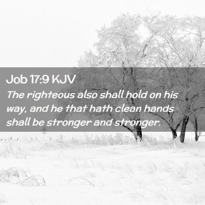 Job 17:9 KJV Free Bible Images