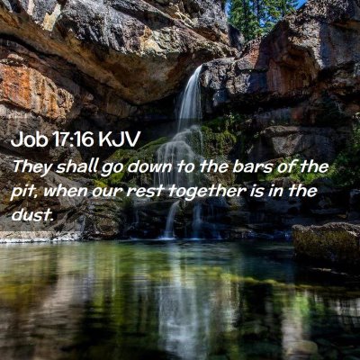 Job 17:16 KJV Free Bible Images