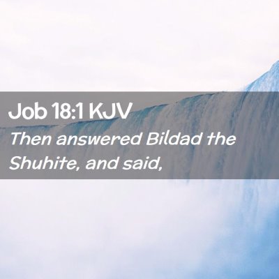 Job 18:1 KJV Free Bible Images