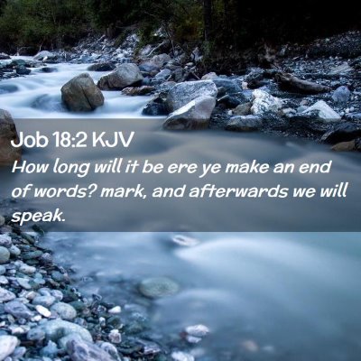 Job 18:2 KJV Free Bible Images