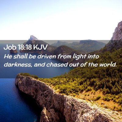 Job 18:18 KJV Free Bible Images