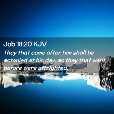 Job 18:20 KJV Free Bible Images