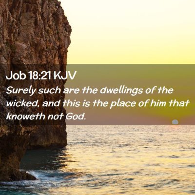 Job 18:21 KJV Free Bible Images