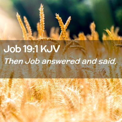 Job 19:1 KJV Free Bible Images